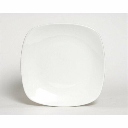 TUXTON CHINA 12.75 in. x 12.75 in. Square Plate - White, 6PK BWH-126C